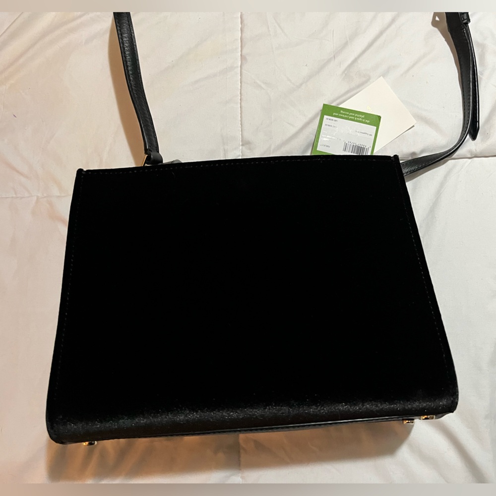 Kate Spade- black velvet ‘Thompson Street’ bag. NWT. - Picture 6 of 7